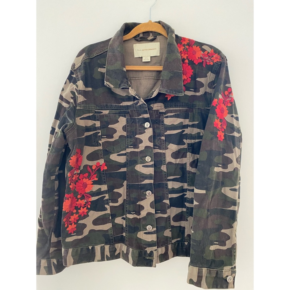Embroidered Camouflage Jacket